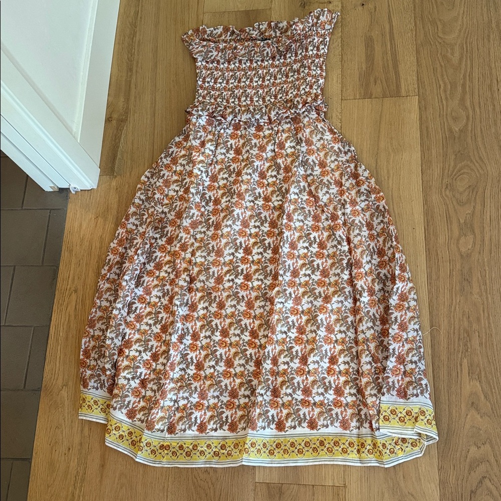 Jcrew Floral Smocked Dress